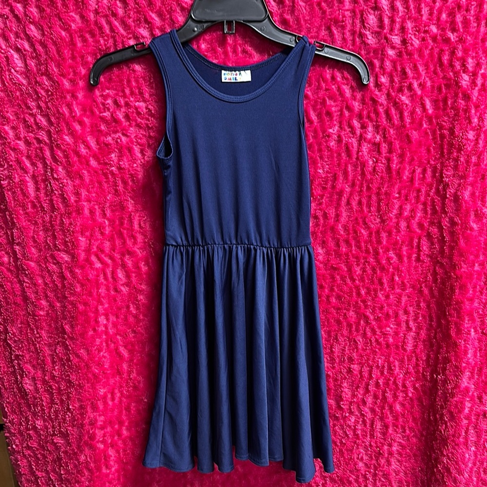 Dot Dot Smile Navy Twirl Sundress